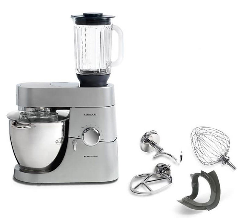 IP022490.jpg Kenwood Major Titanium KMT166 Multipack Küchenmaschine silber – Bild 1