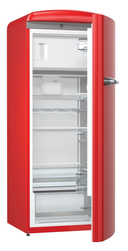 IP072973.jpg Sibir Oldtimer OT 274 FR Kühlschrank feuerrot rechts – Bild 1
