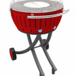 LotusGrill XXL Holzkohlegrill Ø 57.6 Feuerrot