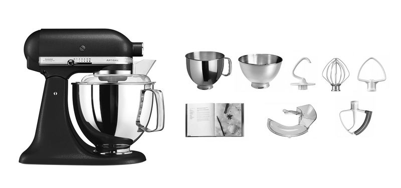 IP077748-3.jpg KitchenAid Artisan KSM175 Küchenmaschine schwarz – Bild 1