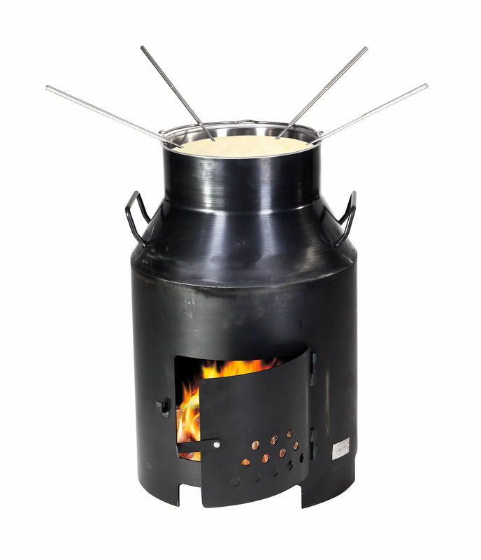 IP095419-1.jpg Nouvel Milchbotte Outdoor Fondue- und Grillofen schwarz – Bild 1