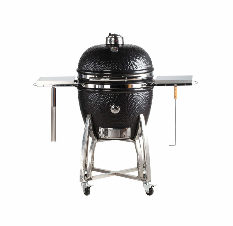 IP099736-1.jpg SAFFIRE PLATINUM 23 Keramik Grill schwarz Inkl. Fahrgestell – Bild 1