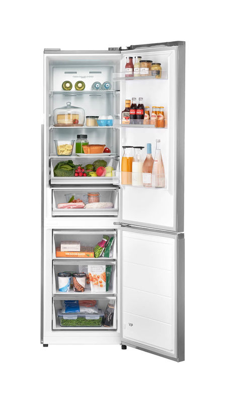 IP331926-1.jpg Trisa Kombi Kühlschrank 378 L, Edelstahl – Bild 1