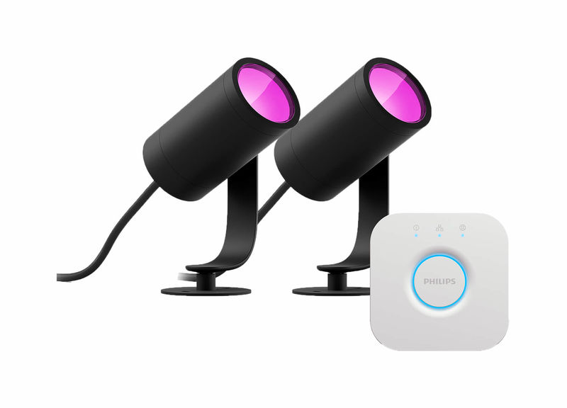 IP343041-1.jpg Philips Hue White & Col. Amb. Lily Spot + Extension inkl. Hue Bridge – Bild 1