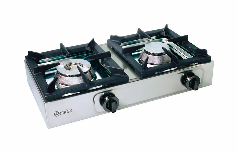 IP346229-1.jpg Bartscher Gaskocher 2 Flammen 3,0 kW mit Flüssiggasanschluss – Bild 1