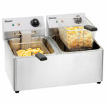 Bartscher Snack IV Elektro-Doppel-Fritteuse