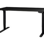 Contini höhenverstellbarer Bürotisch 1.8x0.8m schwarz/Gestell schwarz OCCASION