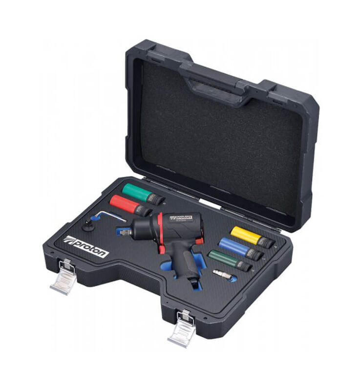 IP350479-1.jpg Proton DLS-1000 Set Druckluft-Schlagschrauber – Bild 1