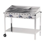 Hendi Green Fire 3 Brenner Grillsystem Edelstahl