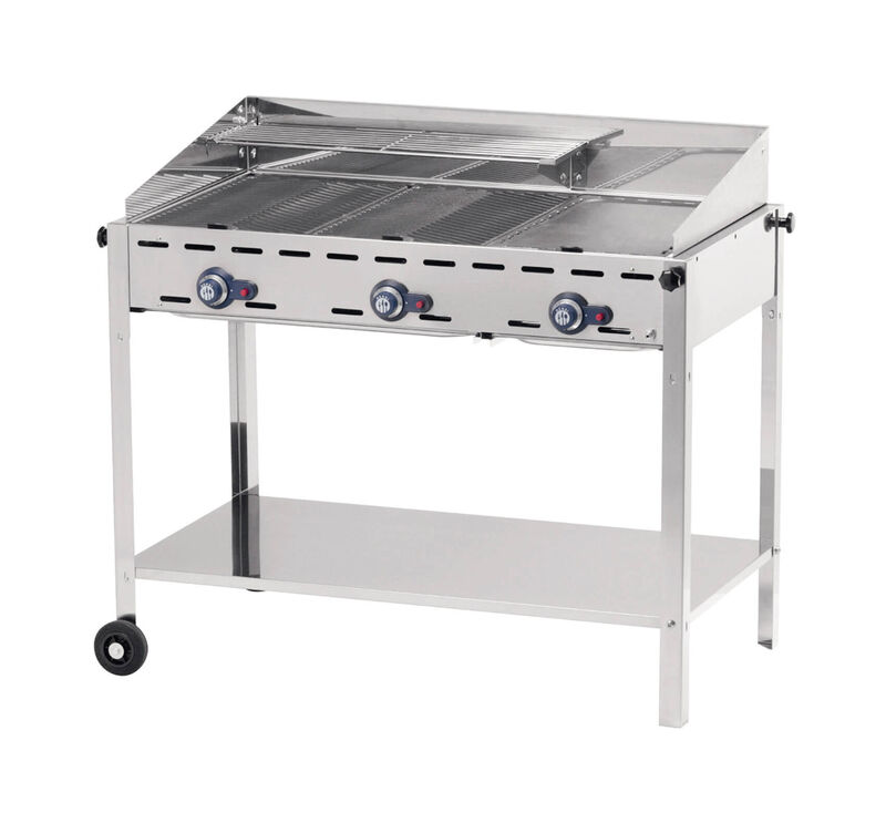 IP351795-1.jpg Hendi Green Fire 3 Brenner Grillsystem Edelstahl – Bild 1
