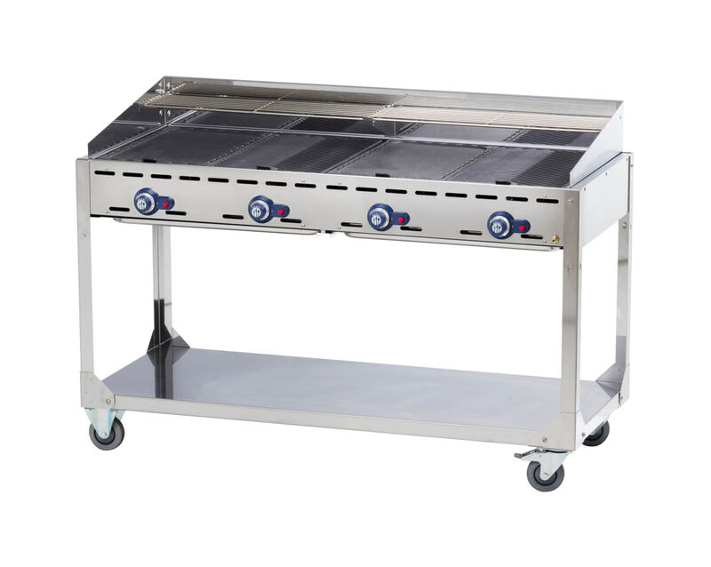 IP351796-1.jpg Hendi Green Fire 4 Brenner Grillsystem Edelstahl – Bild 1