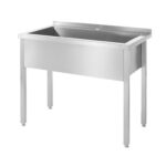 Hendi Profi Line Einzelspültisch 800 x 600 mm Edelstahl