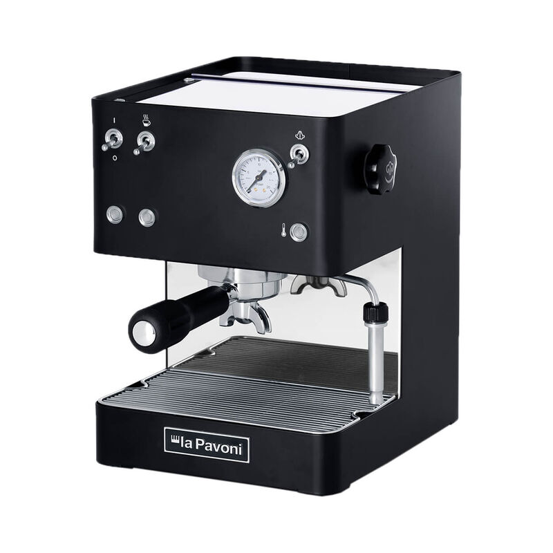 IP354884-bak-1.jpg La Pavoni LPMCBN01EU Casa Bar Nera Siebträgermaschine Schwarz – Bild 1