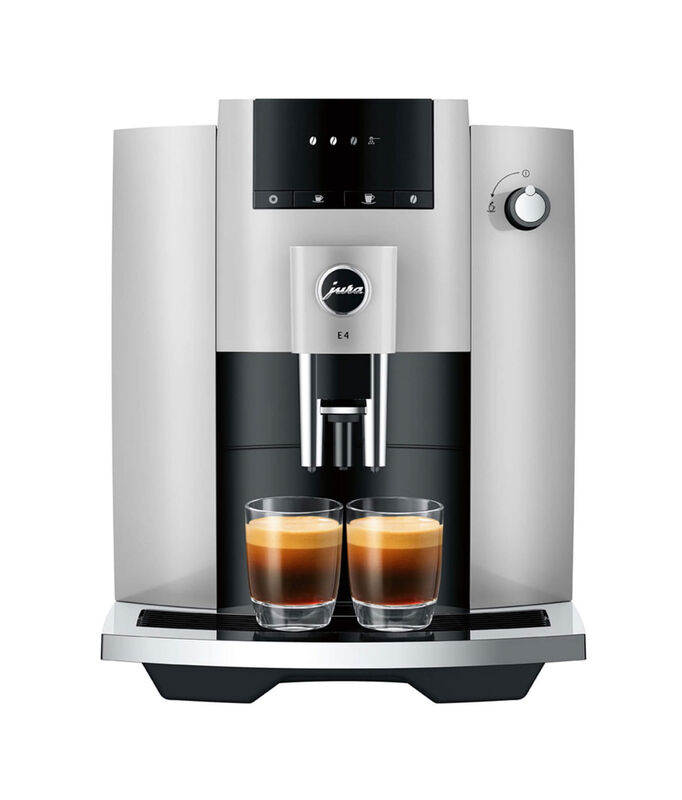 IP354940-1.jpg JURA E4 Platin (SA) Kaffeevollautomat Grau – Bild 1
