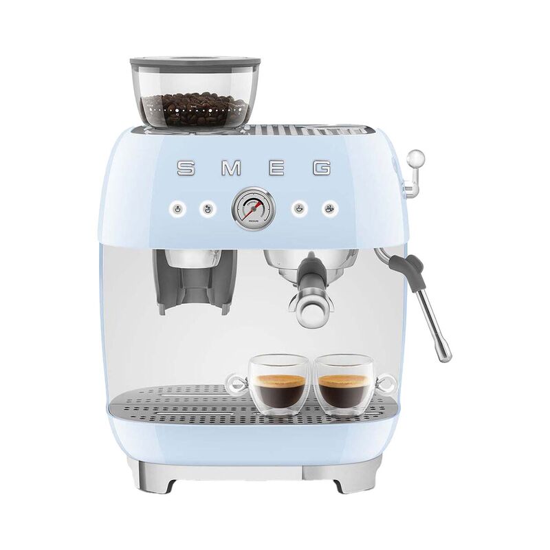 IP359688-3-1.jpg Smeg EGF03PBEU 50's Style Espressomaschine Pastellblau – Bild 1